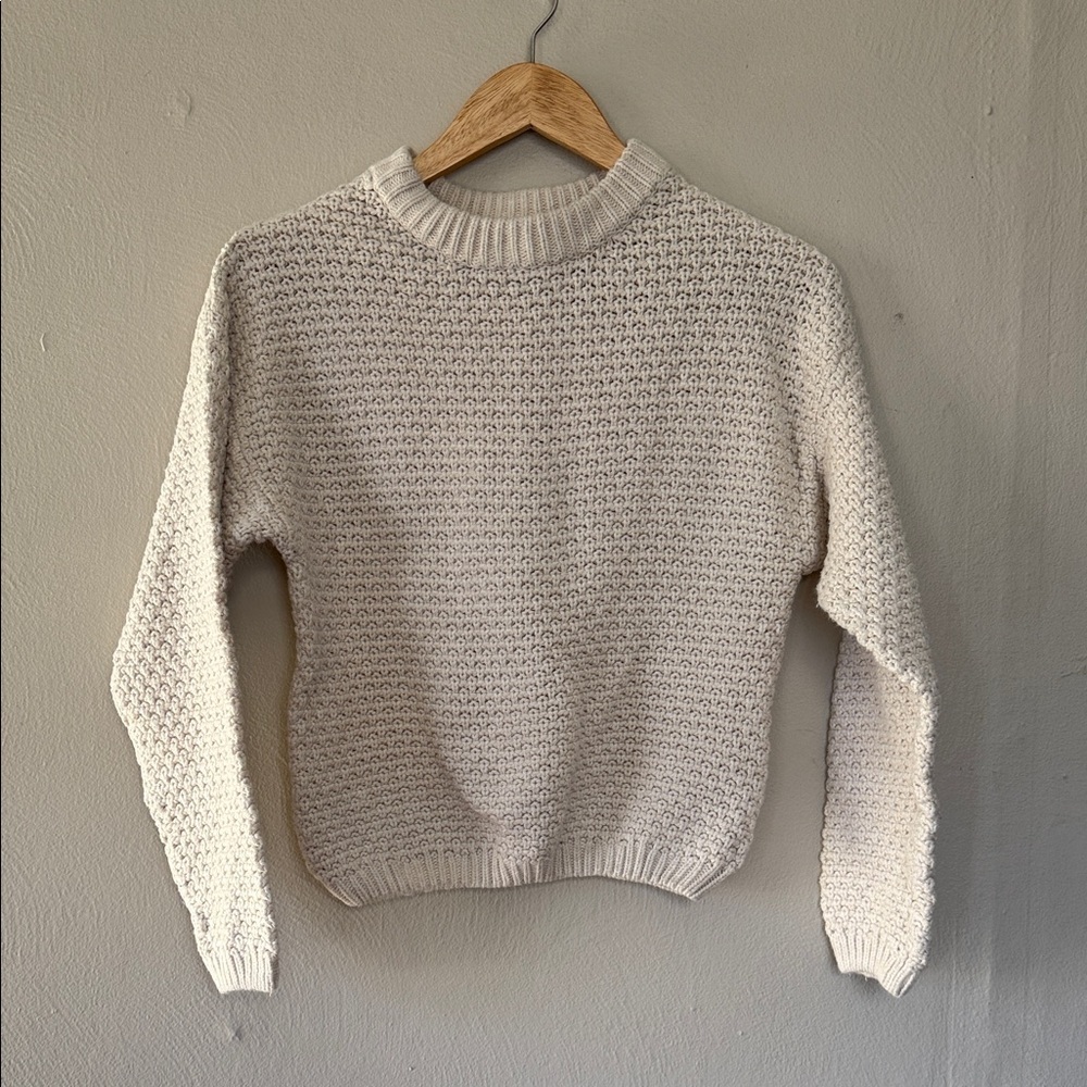 Universal Thread Cream Textured Sweater XS